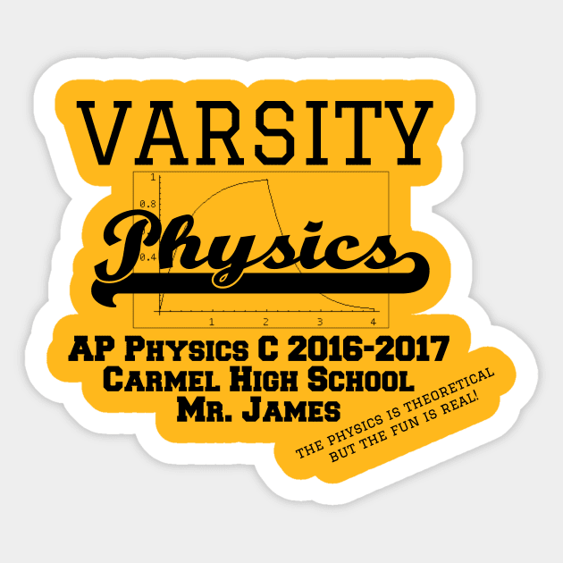 Varsity Physics Sticker by oatdog